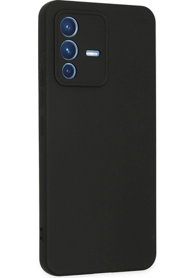 Newface Vivo V23 5g Kılıf Nano İçi Kadife Silikon Semeglbl - 93 - Siyah Sıyah
