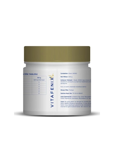 Vitafenix Glisin Takviye Edici Gıda 300 Gr