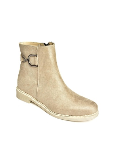 Fox Shoes T239004702 Bej Süet Kadın Bot Bej-süet Bej