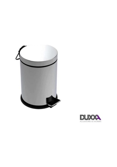 Duxxa Çöp Kovası Çemberli 5 Lt P.631505 Gümüş