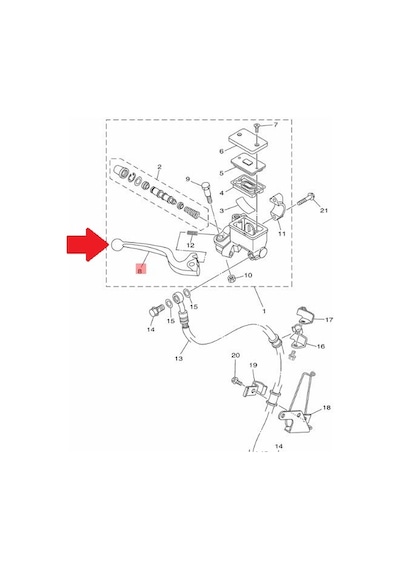 Yamaha Ybr125 Ön Fren Maneti 3D9-H3922-01