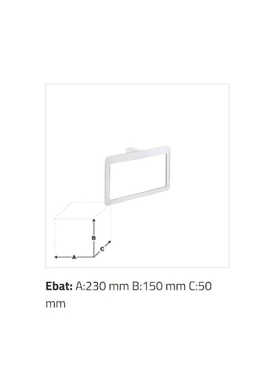Sonia - Pirenei Yuvarlak Havluluk 230 Mm Krom  - Pı7013- Diğer