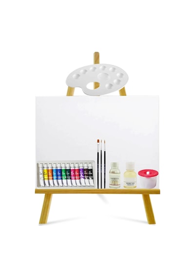 Ekonomik Yağlı Boya Başlangıç Seti 25x35 Cm Tuval Seti Çok Renkli