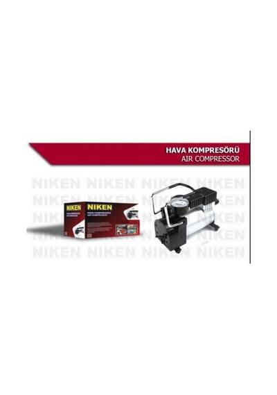 Niken Metal Gövdeli Gri Mini Oto Araç Hava Kompresörü 12 V