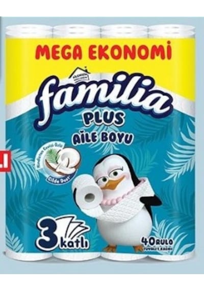 Familia Plus Mega Ekonomi Üç Katlı Kokulu Tuvalet Kağıdı 40'lı