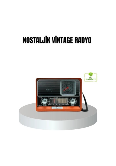 Mey İthalat Vintage Radyo Nostaljik Tasarım Ve Modern Teknoloji Bir Arada