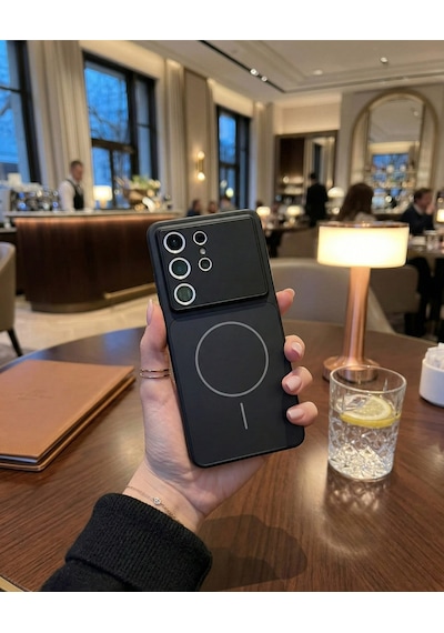 Galaxy S26 Ultra İçin Uyumlu Magsafe Özellikli Kamera Korumalı Darbe Emici Kılıf