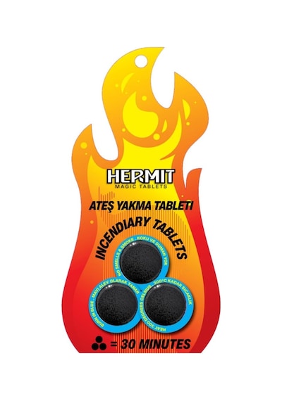 Hermit Doğa Dostu Ateş Yakma Tableti 3 Lü Paket Doğa Dostu & Pratik Bej