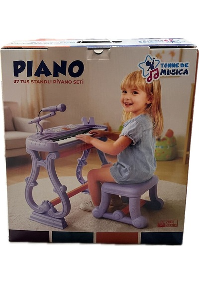 Urt033-003 Ayaklı 37 Tuş Piano Org - Lila
