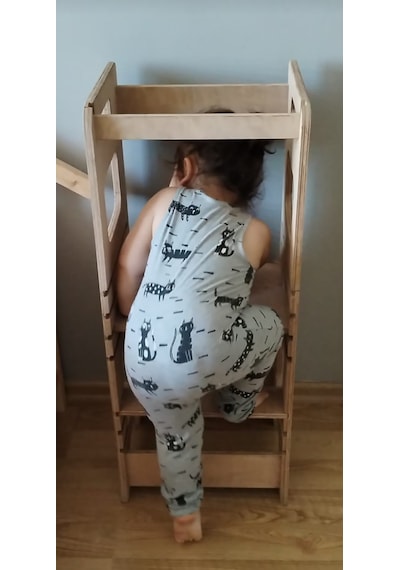 Ergowood Montessori Öğrenme Kulesi Ahşap
