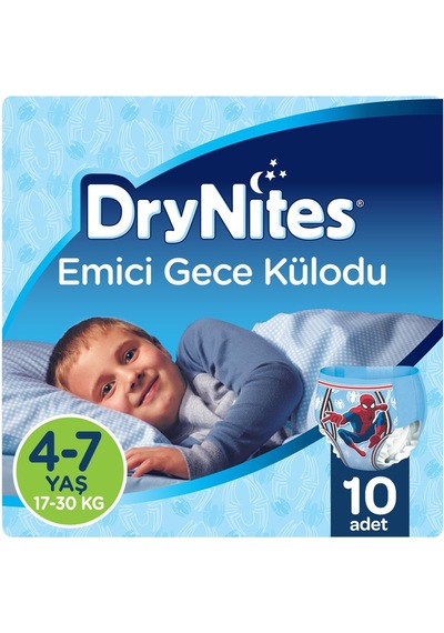 Drynites Emici Gece Külot Bez Erkek 4-7yaş 17-30kg Smal 40adet S 4'lü