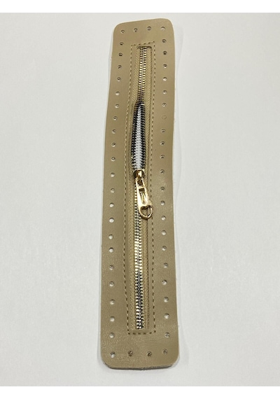 Karantuhafiye Derili Fermuar / Çanta Fermuarı / Kapak Fermuar 30 Cm Kapiçino Kapiçino Çok Renkli