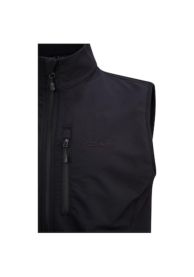 2As Wayne Merino Yünlü Unisex Yelek Siyah 001