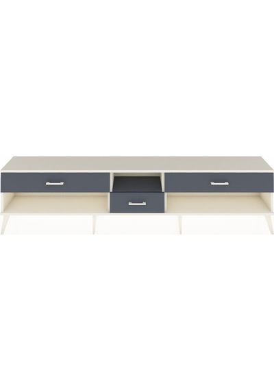 Arges Tv Ünitesi Tek Raflı 3 Çekmeceli 220x30x51 Aytaşı-antrasit Antrasıt/antrasıt - Aytası Arges Tv Ünitesi Tek Raflı 3 Çekmeceli 220x30x51 Aytaşı-antrasit Antrasıt/antrasıt - Aytası