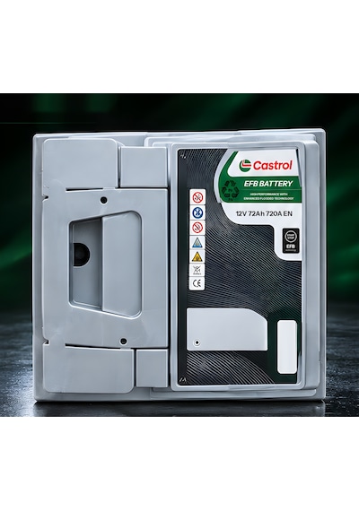 Castrol 12v 72 Ah Amper 720a En Efb Start-stop Akü L3 Kasa Üretim Yılı: 2026