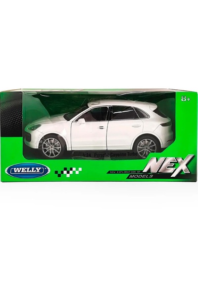 1:24 Ölçek Welly 2018 Porsche Cayenne Turbo Diecast Metal Minyatür Model Araba 15cm