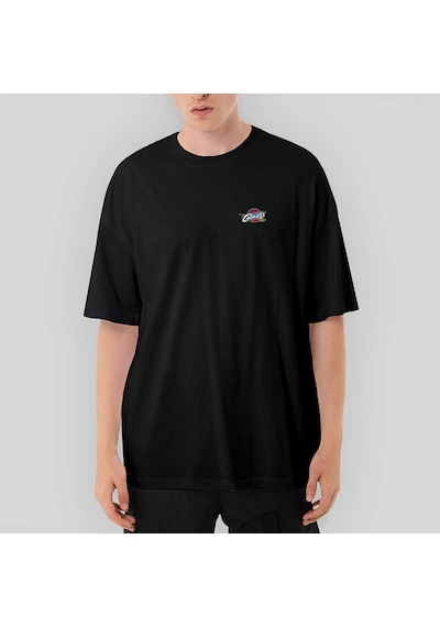 Clevaland Cavaliars Logo Oversize Siyah Tişört Siyah