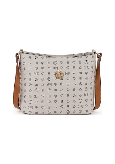 Bilik Deri Monogram Gri/taba Kadın Çapraz Askılı Çanta Nv 1008-mn 001
