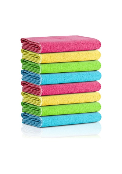 Mikrofiber Temizlik Bezi Klasik Serii 250 Gsm Banyo, Mutfak Bezi Bulaşık Kurulama Bezi 4 Renk X8 Adet Genel