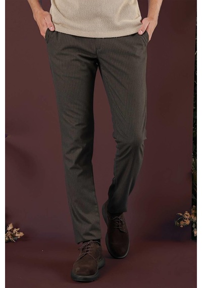 Efor P 1136 Slim Fit Kahve Klasik Pantolon Kahverengi