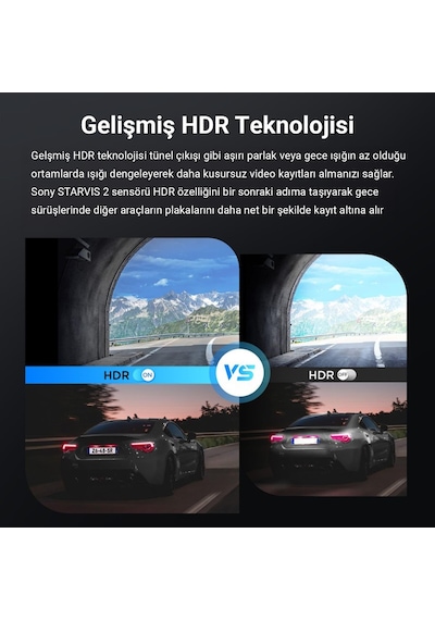 Viofo Vs1 2k Qhd Hdr Sony Starvis 2 Sensörlü Wi-fi Gps'li Mini Araç Kamerası