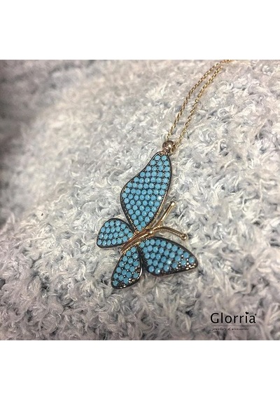 Glorria Altın Kelebek Kolye N11.28781