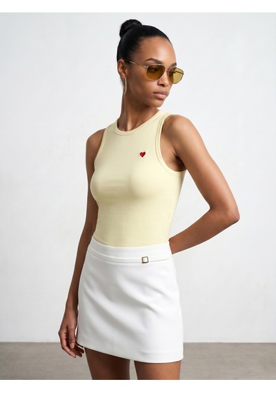 Dilvin 21259 Bisiklet Yaka Top-açık Sarı