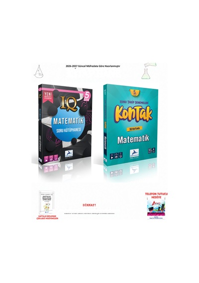 Paraf 5. Sınıf Matematik Iq Kontak Soru Bankası Ve 2 Kitap Seti