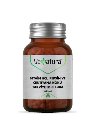 VeNatura Betain HCL, Pepsin ve Centiyana Kökü Takviye Edici Gıda