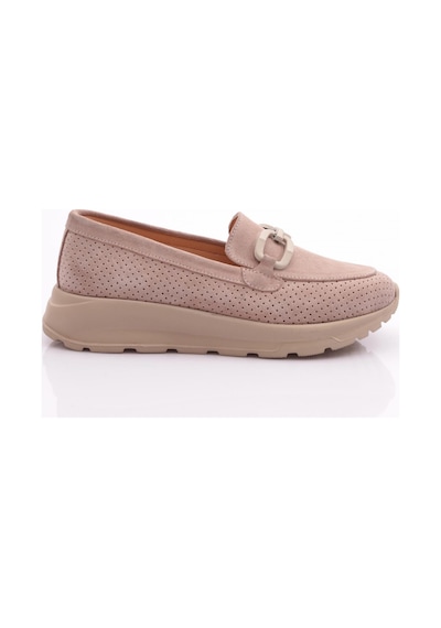 Dgn 422s Kadin Loafer Ayakkabi 422S-1567-R0186 Bej Süet