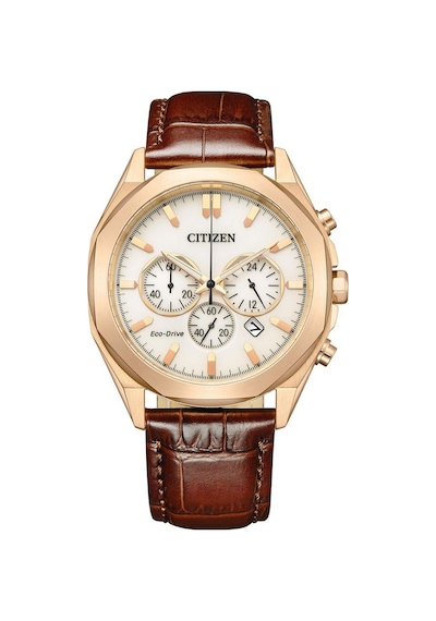 Citizen Ca4593-15a Eco Drive Deri Kordonlu Kahverengi Erkek Kol Saati