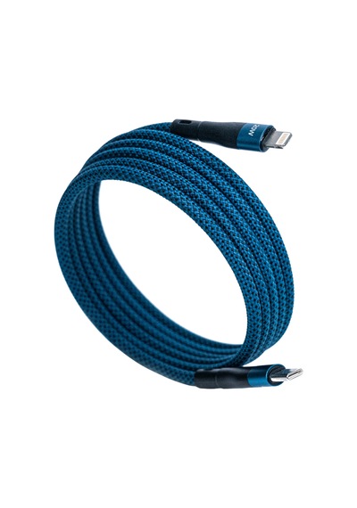 Bmlc-02 Mavi Manyetik 1,5 M Hızlı Şarj Kablosu Type-c - Lightning, 3 A