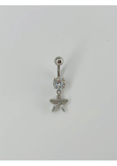 Çiçek Detaylı Göbek Piercing - Pg0045 Diğer