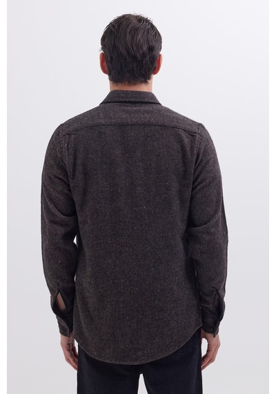 Tudors Erkek Slim Fit Tek Cep Kapaklı Düz Oduncu Spor Kahverengi Gömlek-41580 Kahverengi Tudors Erkek Slim Fit Tek Cep Kapaklı Düz Oduncu Spor Kahverengi Gömlek-41580 Kahverengi