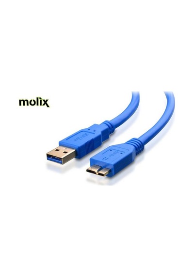 Molix Usb 3.0 30Cm Hdd  Kablosu Usb Harici Harddisk Okuma  Kablosu