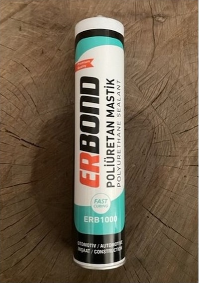 Erbond Pu Mastik Gri Güçlü Silikon Metal Yapıştırıcı Otomotiv İnşaat 280 Ml Gri