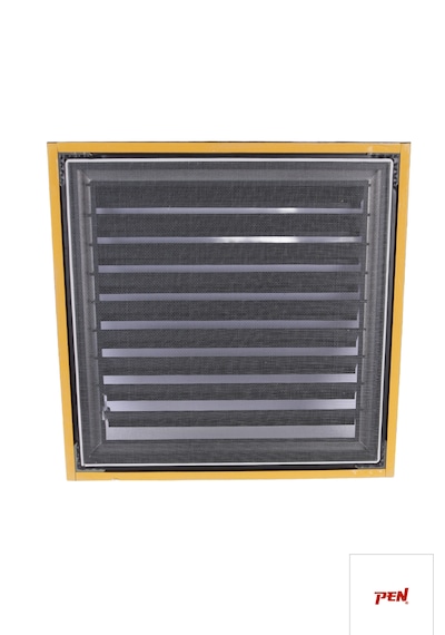 Pen Alüminyum Banyo Wc Havalandırma Menfezi 44x44 Mat Siyah