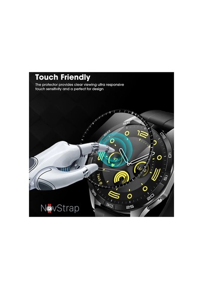Huawei Watch Gt4 46mm Ile Uyumlu Ekran Koruyucu Nano Esnek Cam Tam Kaplayan Ppm