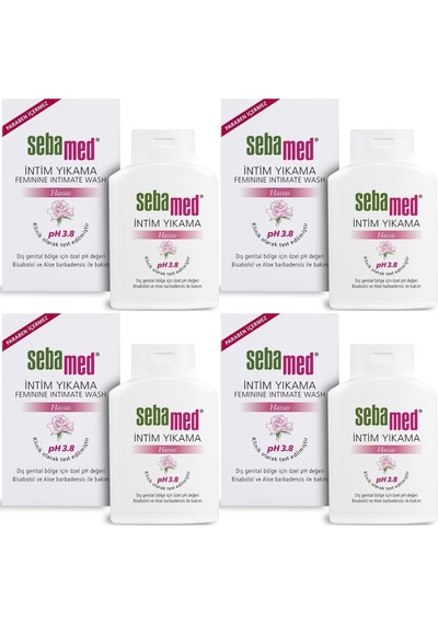 Sebamed İntim Likit 200ml Genital Bölge Temizleyici 4 Lü Set
