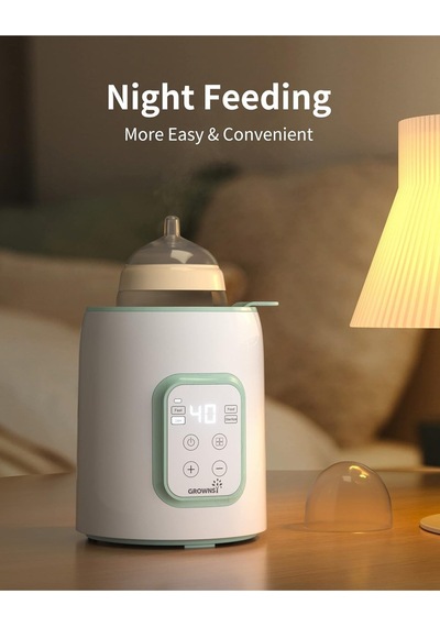 Grownsy 8 i 1 Arada Biberon Isıtıcı Ve Sterilizatör Hızlı Isıtma Besin Koruma Lcd Ekran