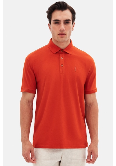 Twn Slim Fit Kiremit Pike Dokulu T-shirt 4ec146011784m KIREMIT