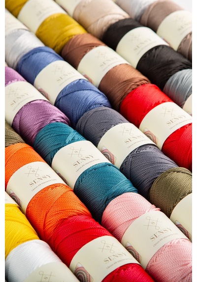 1.5 Mm - 100 Gr Polyester Makrome Ipi Portakal 150 M Polyester Makrome Ip Supla Ip Ve Çanta Ipliği