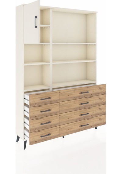 Arges Dolap 7 Raflı 8 Çekmeceli Tek Kapaklı 132x30x195 Aytaşı-aytaşı/çam Aytası/atlas Çam Arges Dolap 7 Raflı 8 Çekmeceli Tek Kapaklı 132x30x195 Aytaşı-aytaşı/çam Aytası/atlas Çam