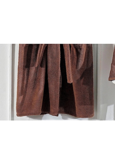 Troya Pamuk Biyeli Nakışlı Kahverengi Bornoz Seti 3 Parça 70x140 Cm 1295 Standart