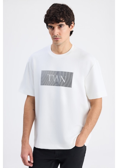 Twn Relaxed Fit Ekru Düz T-shirt 6ec146171620m Çok Renkli