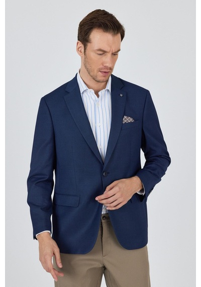 İmza Lacivert Mono Yaka Armürlü Tam Astar Esnek 4 Drop Comfort Fit Classic Ceket 1002250152 Lacivert İmza Lacivert Mono Yaka Armürlü Tam Astar Esnek 4 Drop Comfort Fit Classic Ceket 1002250152 Lacivert