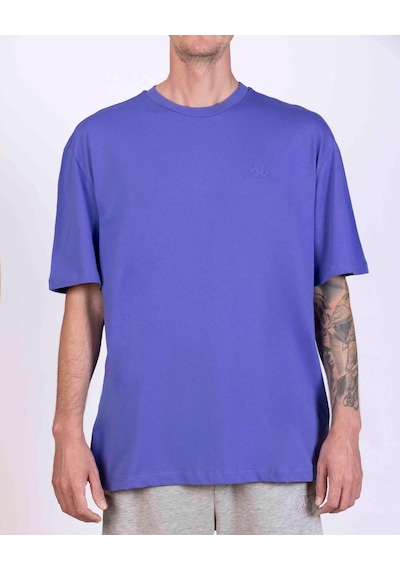 Kappa Logo Adam Erkek Mor Oversize Tişört