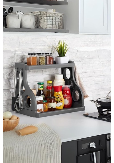 Mithra Life Tezgah Üstü Organizer Düzenleyici Gri Renk Mıt1066 Sku: Smg8690010243485 Açık