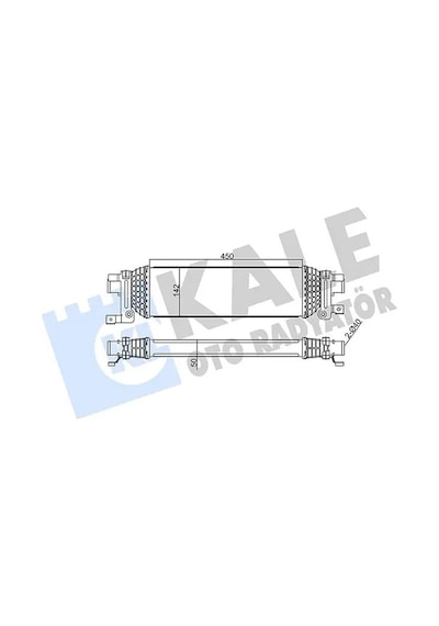Ford Fusion Turbo Radyatoru 1.4 Tdci 2004-2011 Kale 346800