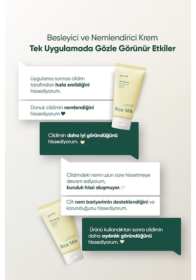 Pirinç Sütü İçerikli, Besleyici Nemlendirici Bakım Kremi Goodal Vegan Rice Milk Moisturizing Cream